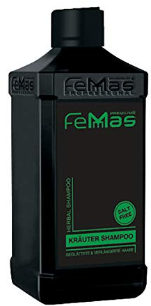 FemMas Herbal Extensions Kräuter Shampoo I Salzfreies Shampoo für Bonding Extensions und professionell geglättetes Haar I Reichhaltige Pflege in Friseur-Qualität I 300ml