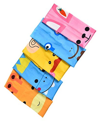 EXCEART 5 Pairs Kinder UV Schutz Arm Ärmeln Cartoon Gedruckt Kühlung Arm Strümpfe Seide Arm Abdeckung für Outdoor Sport Wandern Laufen Radfahren Gemischt Muster