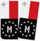 Finest Folia 2 x Kennzeichen Sticker passgenau für EU Feld 11x5cm Design Aufkleber für Nummernschild Folie KFZ Schwarz oder mit Fahne waschstraßenfest R167 (15 Malta, Mit Flagge)