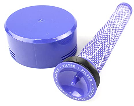 Juego de filtros premotor + filtro HEPA para motor posterior compatible con Dyson V7, V8, 965661-01, 96566101, 967478-01, 96747801 – Filtro – Juego de accesorios – Aspiradora – Piezas de repuesto