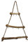 Spetebo Holz Hänge Tannenbaum mit 3 Ästen zum selbst dekorieren - 72 cm - Weihnachtsdeko Wandbaum Wandbehang