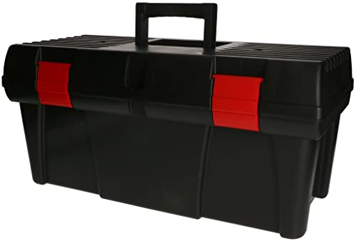 KOTARBAU® Caja de herramientas 20 50 cm, Caja herramientas plástico, Bandeja extraíble, Organizador de herramientas, Asa de transporte, Maletín para herramientas, Caja de plástico resistente