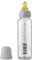 BIBS Baby Glass Bottle, Vermindert Koliken, Runder Sauger aus Naturkautschuklatex, Unterstützt das Stillen. Hergestellt in Dänemark, Complete Set - 225 ml, Cloud