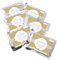 Fortunas Glückslicht | Dots | Gold | Glückliches neues Jahr | Edler Golddruck mit fröhlichen Punkten | 6er Pack