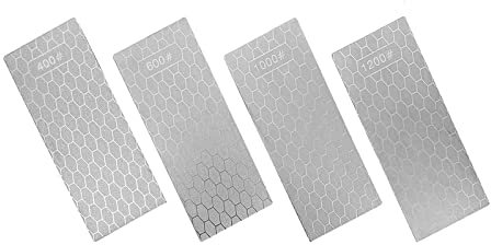 HomeSoGood 4 piezas de papel de lija de diamante para pulir papel de lija abrasivo de panal de abeja 400/600/1000/1200 grano