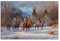 Native American Indian Chief Tribal und Pferd Jagd Iglu Kunst Malerei Wandkunst Bild Poster Poster Moderne Wohnzimmer Büro Dekor Poster (40x60cm-Ohne Rahmen)