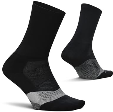 Feetures Elite Light Cushion Mini Crew Sock | mit gezielter Kompression, Sportsocken