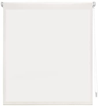 Decorblind EasyFix Rollo, lichtdurchlässig, ohne Werkzeug und ohne Bohren, Maße Rollo: 140 x 180 x 180 cm/Stoffmaß: 137 x 175 cm, naturfarben, einfarbig, Rollo für Fenster