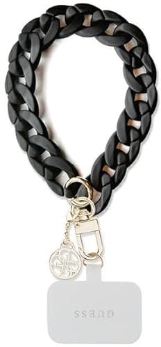 GUESS GUOUCBMC4MK Universal Big Hand Strap Schwarz Acrylic 4G Charm