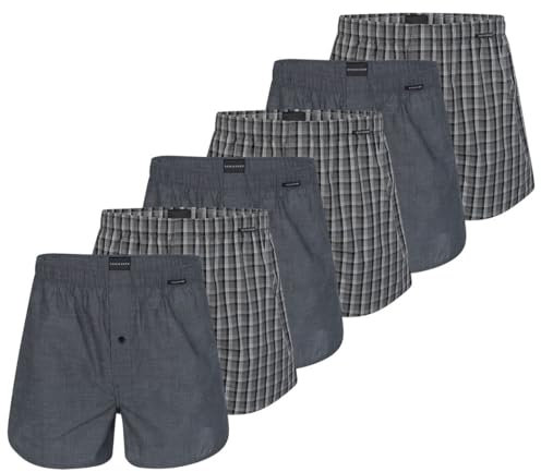Schiesser - Web - Boxershorts - 6er Pack (7 Schwarz)