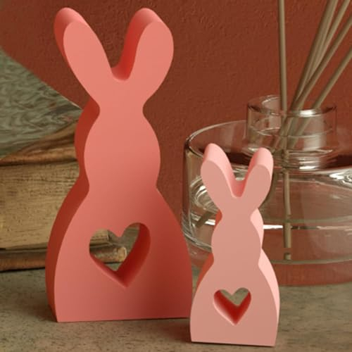 Silikonformen Gießformen Häuser Kerzenformen zum Gießen, Silikonform Haus mit Fenster, Kerzenform Seifenform Epoxidharz Formen Haus Silikonform für Sojawachs Kerzen, Seife, Gips, Handwerk (Hase)