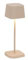 Zafferano, Ofelia Micro Lampe, Kabellose, Wiederaufladbare Tischlampe mit Touch Control, Auch für den Außenbereich Geeignet, Dimmer, 2200-3000 K, Höhe 20 cm, Farbe Sand