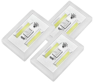 Gadpiparty LED-Nachtlicht wandleuchte led emergency light kabellose lampen wansleuchte Cob-LED-Licht batteriebetriebenes Licht wasserdicht Kleiderschrank licht Wandlampe Licht schalten Weiß