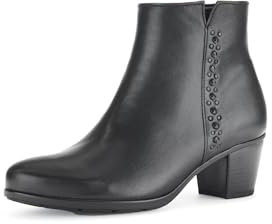 Gabor Damen Ankle Boots, Frauen Stiefeletten,Best Fitting,uebergangsstiefel,knöchelhoch,reißverschluss,Stiefel,Bootee,schwarz,41 EU / 7.5 UK