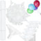 luckaide 40cm Luftballon Stäbe, 100 Stück Ballonstäbe, Luftballonstäbe, Plastik Ballonständer, Luftballon Halter, Ballon Ständer für Hochzeit, Geburtstag, Feiertage, Party Decor, Wiederverwendbar