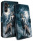 HopMore Handyhülle für Samsung Galaxy A15 5G / 4G Hülle, Premium PU Leder Klappbar Klapphülle Kartenfach Ständer Schutzhülle, Stoßfeste Wallet Case mit Motiv Handytasche für Samsung A15, Wolf A