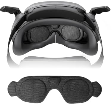 SPEEDY BEE Linsenschutzabdeckung für DJI Avata 2 Goggles 3, Schwarz, Kunststoff, Polykarbonat, Unisex, Modern, Vollrand, Drohnenbrille-Schutzhülle, Schutzhülle, Safety Glasses