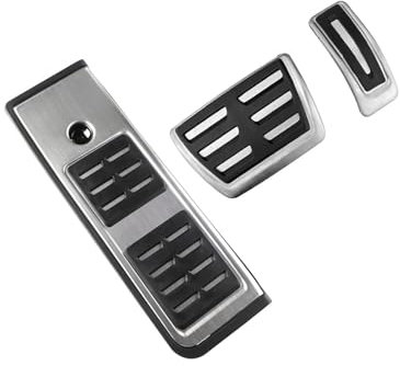 ZDDYUU Auto Beschleuniger Pedale, Für Audi A4 B9 A5 F5 2016-2022 Edelstahl Auto Brems Gas Pedal Schutz Deckt Auto Pedale Pedalauflagen Pedal Abdeckung,at with Rest