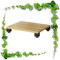 HAEKEBC Audio Video-Medienständer 1/2/3-stöckige Medienregale AV-Medienständer Audio-Rack Stereo Komponenten Aufbewahrungsschrank Massivholz-HiFi-Ständer(Natural,10cm-3.9in)