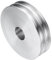 sourcing map V-Typ-Riemenscheibe, 19 mm Bohrung, 80 mm Außendurchmesser, Doppelrillen-Aluminiumlegierung, für Motorwellen-Bohrmaschine, 6 mm PU-Form-Riemen