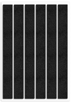 6 pezzi filtrini sotto la sedia,nero feltrini sedie rettangolari,feltrini per mobili pesanti,feltro adesivo,gommini per sedie quadrati,feltro nero