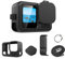 Schwarze Silikon Schutzhülle für Kamera, Silikon Schutzhülle Set für Kamera, Hülle Silicone Protective Case & Glas Schutzfolie & Objektivdeckel & Trageband für Kamera Zubehör Set