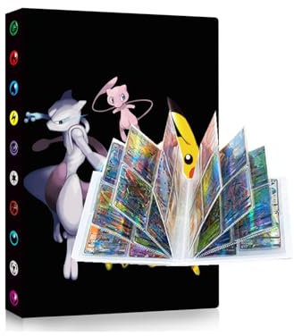 Raccoglitore carte, Album di carte 4 tasche, Porta carte, Album per giochi di carte collezionabili, 30 pagine Capacità 240 card (DG4)