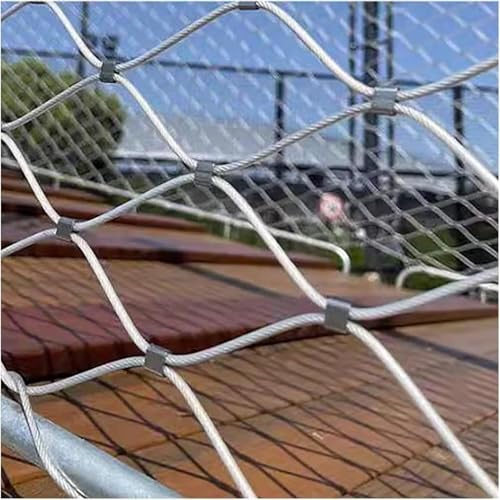 Edelstahlseil-Drahtgeflecht, Sicherheitsnetz aus 304er Edelstahl, 3 mm Seil, 1 x (1–10) m(1x2m)
