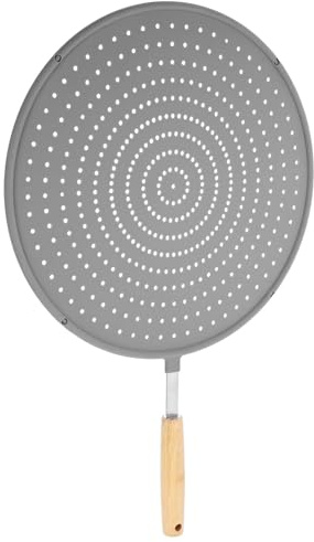 SHINEOFI Silicone Mesh Splatter Guard for Frying Pan and Splash Screen Anti-Oil Splattering Cover Heat Resistant Cooking Pan Protector Reusable Kitchen Splashback Shield