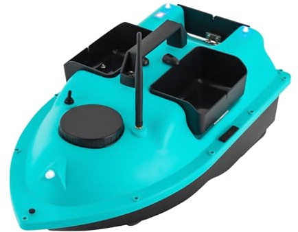 Futterboot | Futterboot Mit Echolot Und GPS |Angelköderboot mit GPS & Dual-Motoren | 5200mAh Akku | 500m Reichweite | 16 Trolling-Punkte | Wasserdicht | Ideal für Nachfangeln | Inkl. Tragetasche