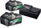 HiKOKI Booster Pack BSL36B18 (2x 18V 8.0 Ah / 36V 4.0 Ah Akku, Ladegerät, Li-Ion, 4-Stufen-LED Ladestandskontrolle, 52min Ladezeit)
