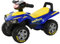 HOMCOM Quad Giocattolo per Bambini 18-36 Mesi con Licenza GOODYEAR con Luci e Suoni Realistici, Blu e Giallo, 60x31x42cm