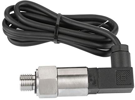 Yosoo Health Gear Pressure Transmitter, 4-20mA Output, G1/4 Silicon, 0-1MPA, Stainless Steel, Pressure Sensor