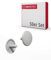 Gedotec Möbel-Abdeckkappen rund | 50 Stück - Schrauben-Kappen für Kopfloch-Bohrung PZ2 | H1115 | Abdeckungen Ø 12 x 2,5 mm | Verschluss-Stopfen Kunststoff lichtgrau | Endkappen für Bohrlöcher