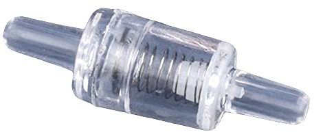 5 stücke Mini Kunststoff Flache Schnittstelle Rückschlagventil Bewässerung Bewässerung Schlauch Rückschlagventil Aquarium Tank Luftpumpe Einwegventil,4mm Spring Cylinder