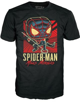 Funko Boxed Tee: Gamerverse - Mile Moraless Morales - Small - (S) - Marvel - T-Shirt - Kleidung - Geschenkidee - Kurzärmeliges Top Für Erwachsene Männer und Frauen - Offizielle Handelswaren