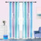 TOPCHANCES 2 Paneele Verdunkelungsvorhänge mit Sternen für Mädchen, Schlafzimmer, Kinder-Vorhang mit Vorhang mit Schleife, Seilösen für Zuhause, Wohnzimmer, Dekoration (W52 x L84, Blau/Lila)