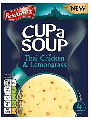 Batchelors Cup A Soup Chicken & Lemongrass 4 Pack