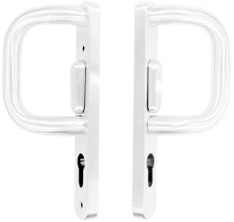 UAP Sliding Patio Door Handles with Comfortable Grip 219mm (White Powder Coated)