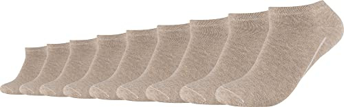 Camano Sneakersocken Unisex 9er Pack Baumwolle Beige 39/42