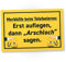 DankeDir! Merkhilfe beim Telefonieren - 30 x 20 cm Schild - Deko Partydeko Kollegen Freunde Party Geschenkidee Geschenk - Spruchschild Geburtstagsgeschenk Türschild lustiger Spruch