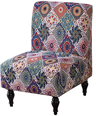 Meigeh Armlose Stuhlbezüge Stuhlbezug ohne Armlehnen Sesselbezug Wohnzimmer Stuhlbezug ohne Arm Akzent stuhlbezüge