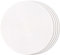 FunWheat Lot de 4 sets de table ronds tressés pour tables de salle à manger, tissus, lavables, antidérapants, 15 pouces (blanc, 4 pièces)