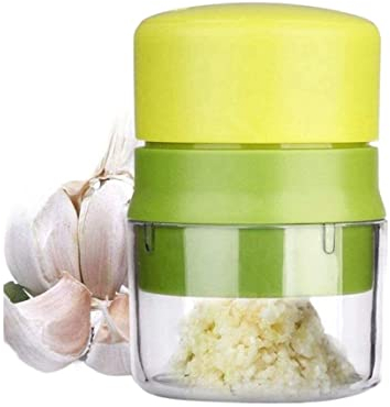 JGATW Garlic Press Garlic Crusher Also For Ginger, Twist Garlic Mincer Squeeze Manual Garlic Press Garlic Crusher