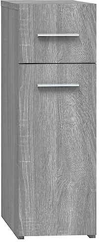 vidaXL Apothekerschrank Grau Sonoma 20x45,5x60 cm Holzwerkstoff