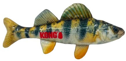 Kong Wild Shield Hundespielzeug in Fischform für mittelgroße Rassen (Barsch)