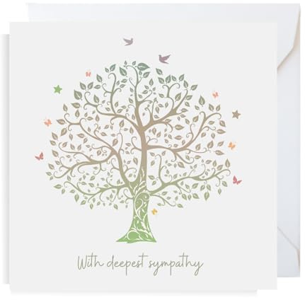 Second Ave Deepest Sympathy Square Card Condolences Bereavement Card