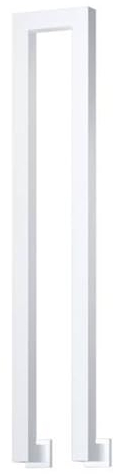 Corrimano per scale a U, nordico, moderno, quadrato, antiscivolo, adatto per interni ed esterni, ville e corridoi (bianco-C, 90cm)