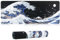 HoYiXi Gaming Alfombrilla de Ratón Mouse Pad Desk Pad Extra Grande Superficie Lisa y Base de Goma Antideslizante Mouse Mat 600 x 300 x 3 MM (Ola)