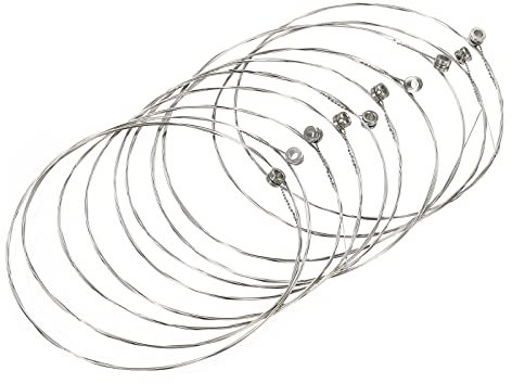 sourcing map Acoustic Guitar Strings, 85cm/2.79ft High E 1st Strings-Warm, Bright, Balanced Tone Pack of 10